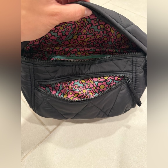 Vera Bradley black nylon quilted belt bag - Picture 8 of 12